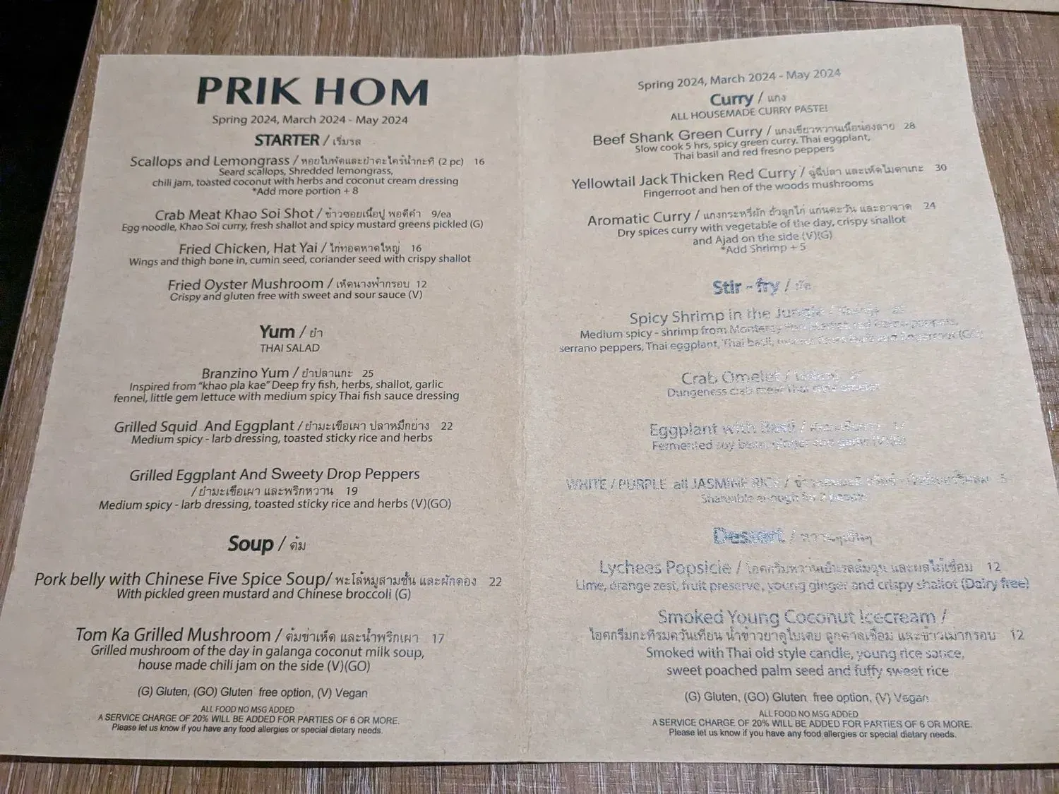 Menu 1