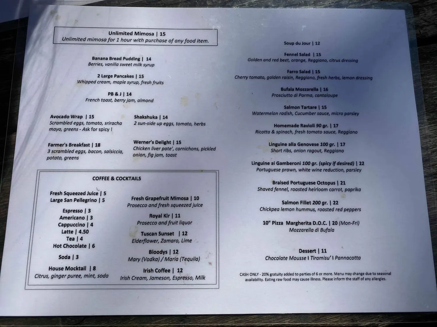 Menu 2