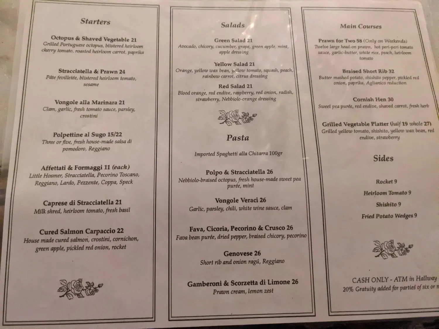 Menu 3