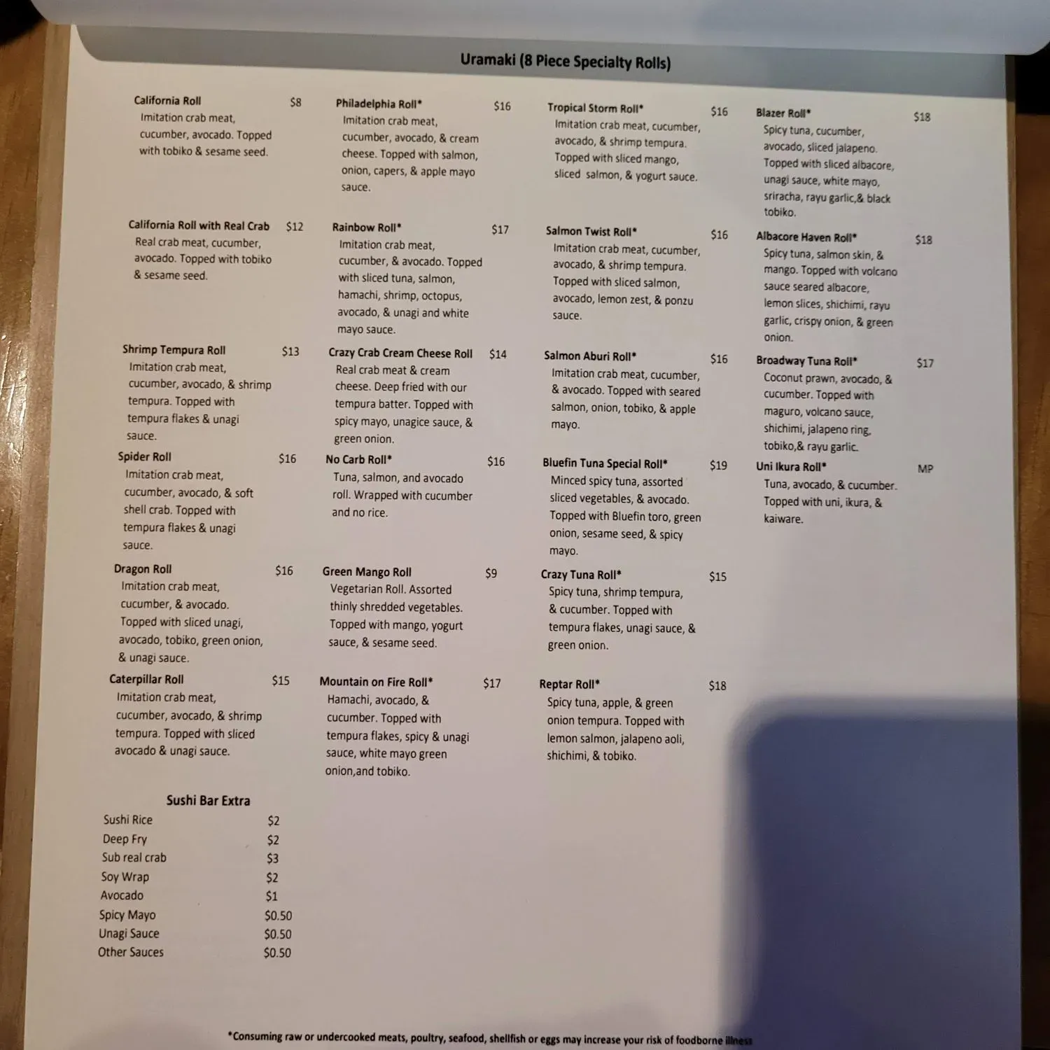 Menu 3