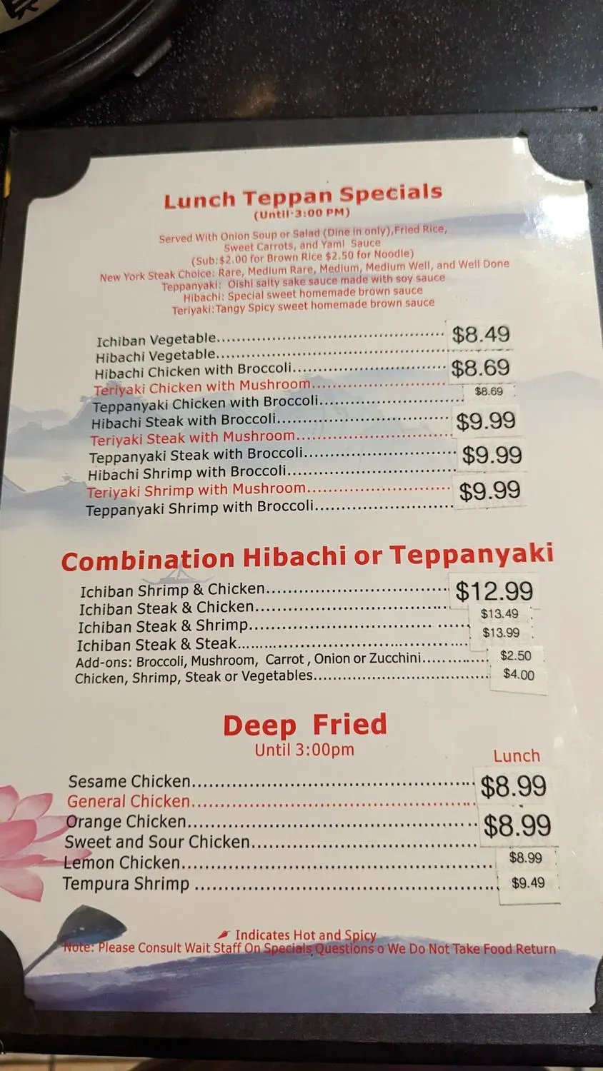 Menu 5