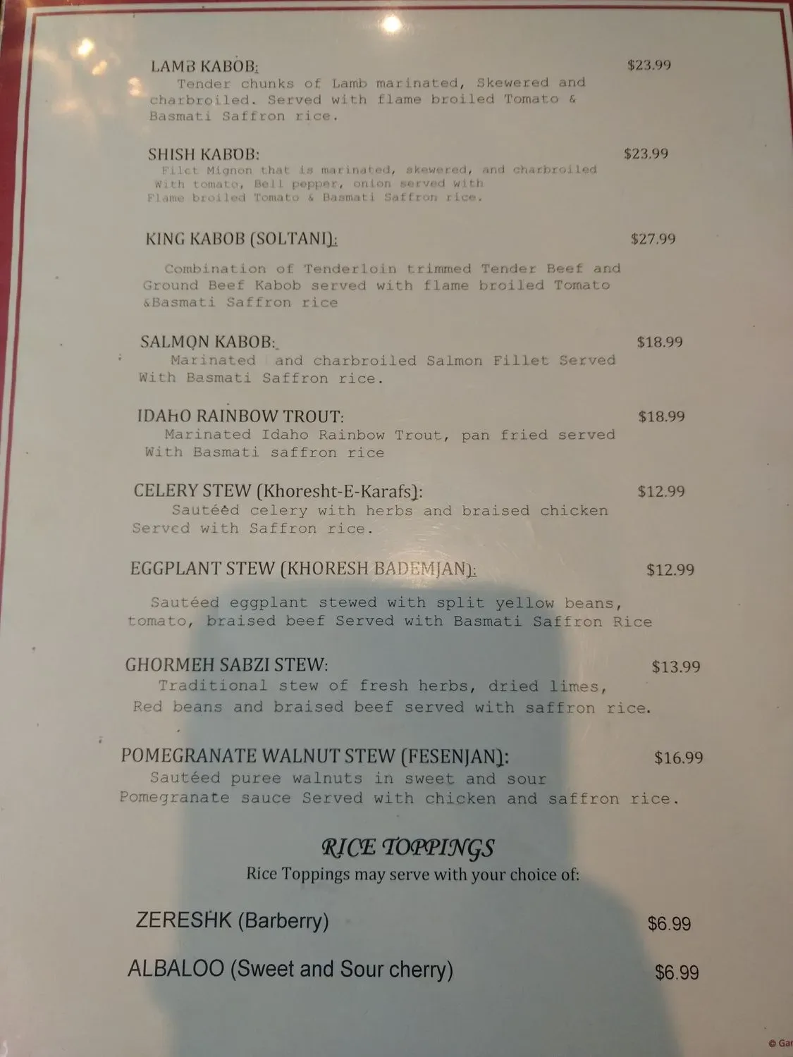 Menu 4