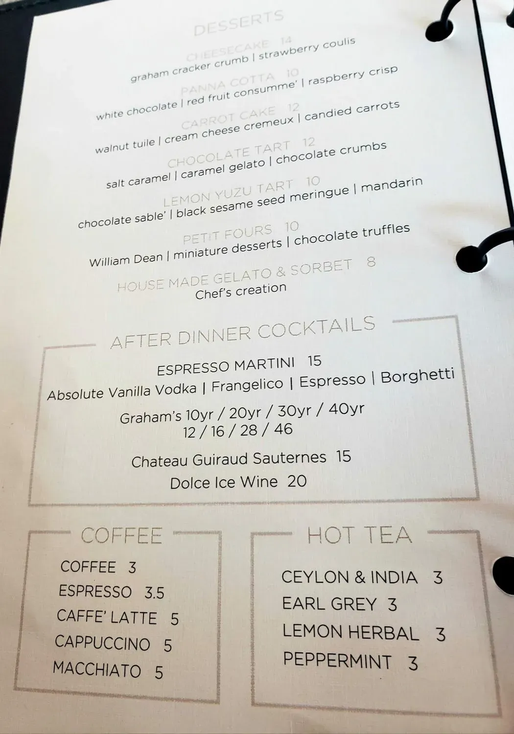 Menu 6