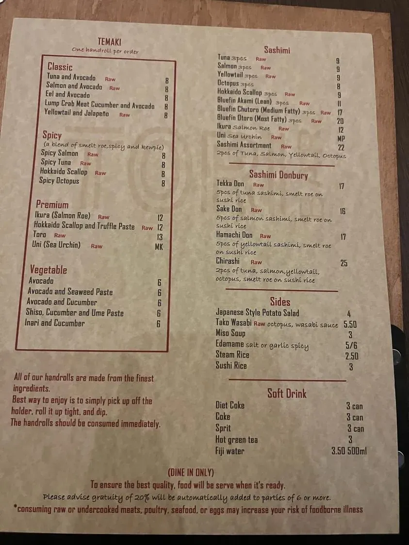 Menu 6