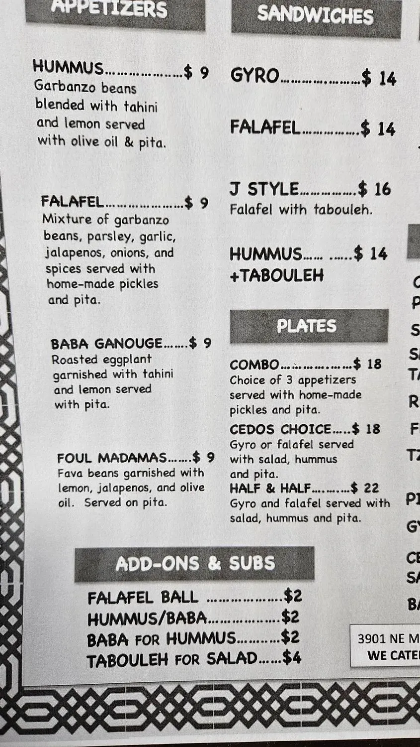 Menu 5