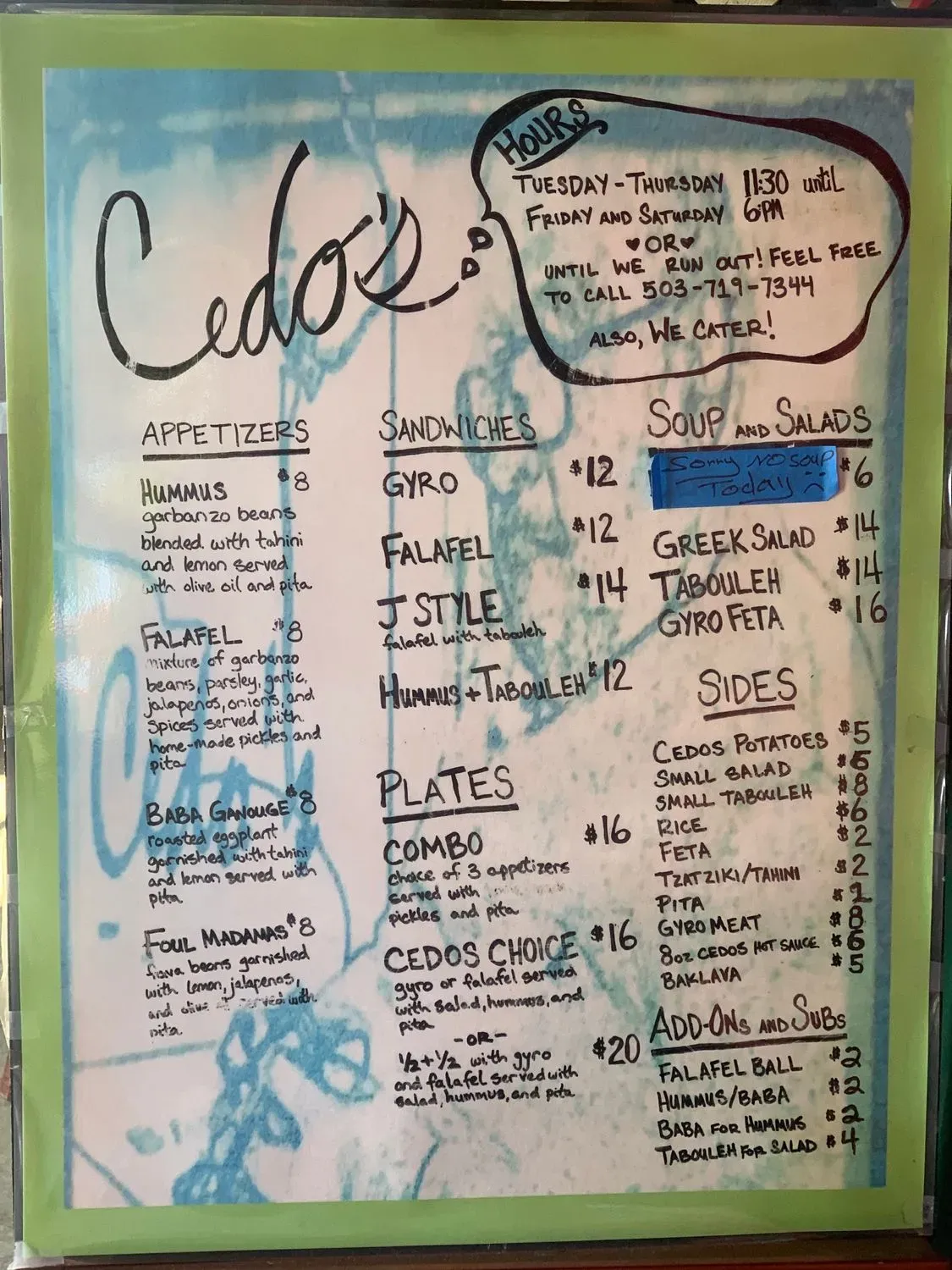 Menu 2