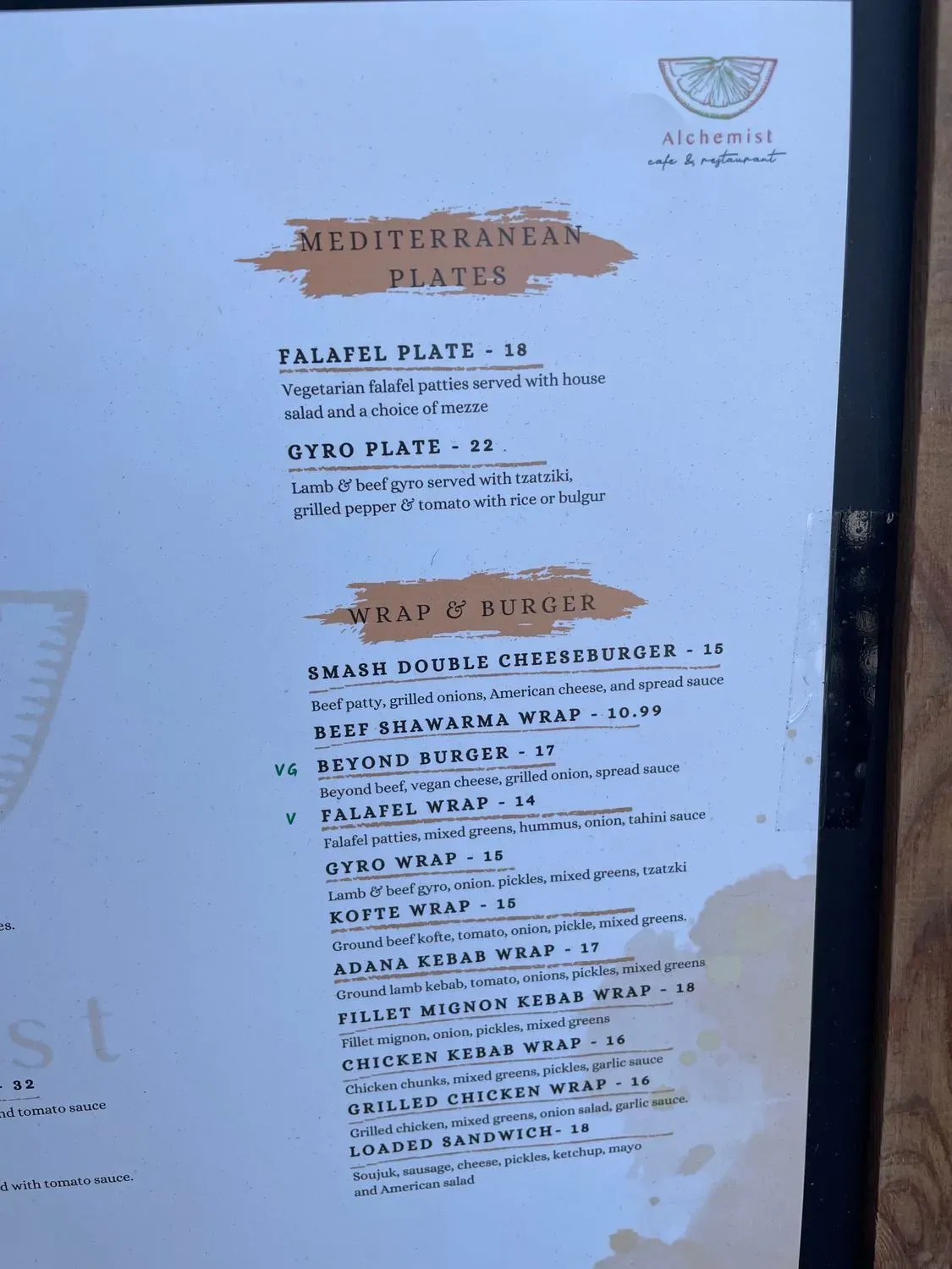 Menu 6