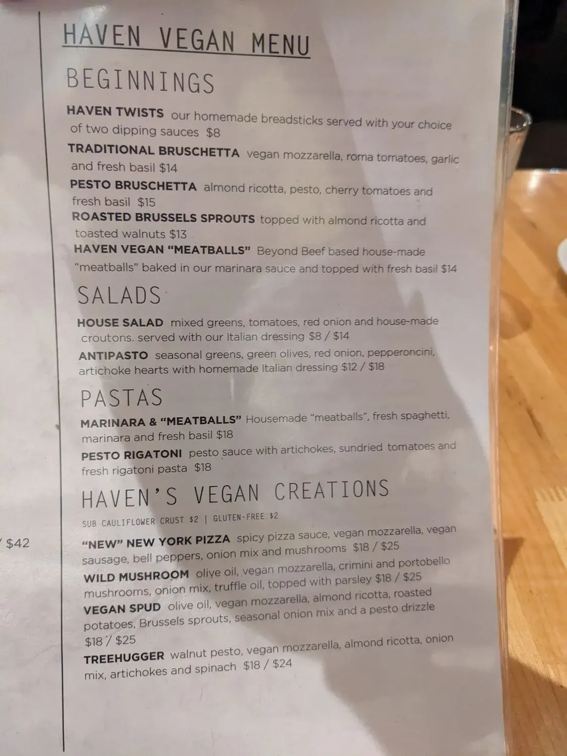 Menu 2