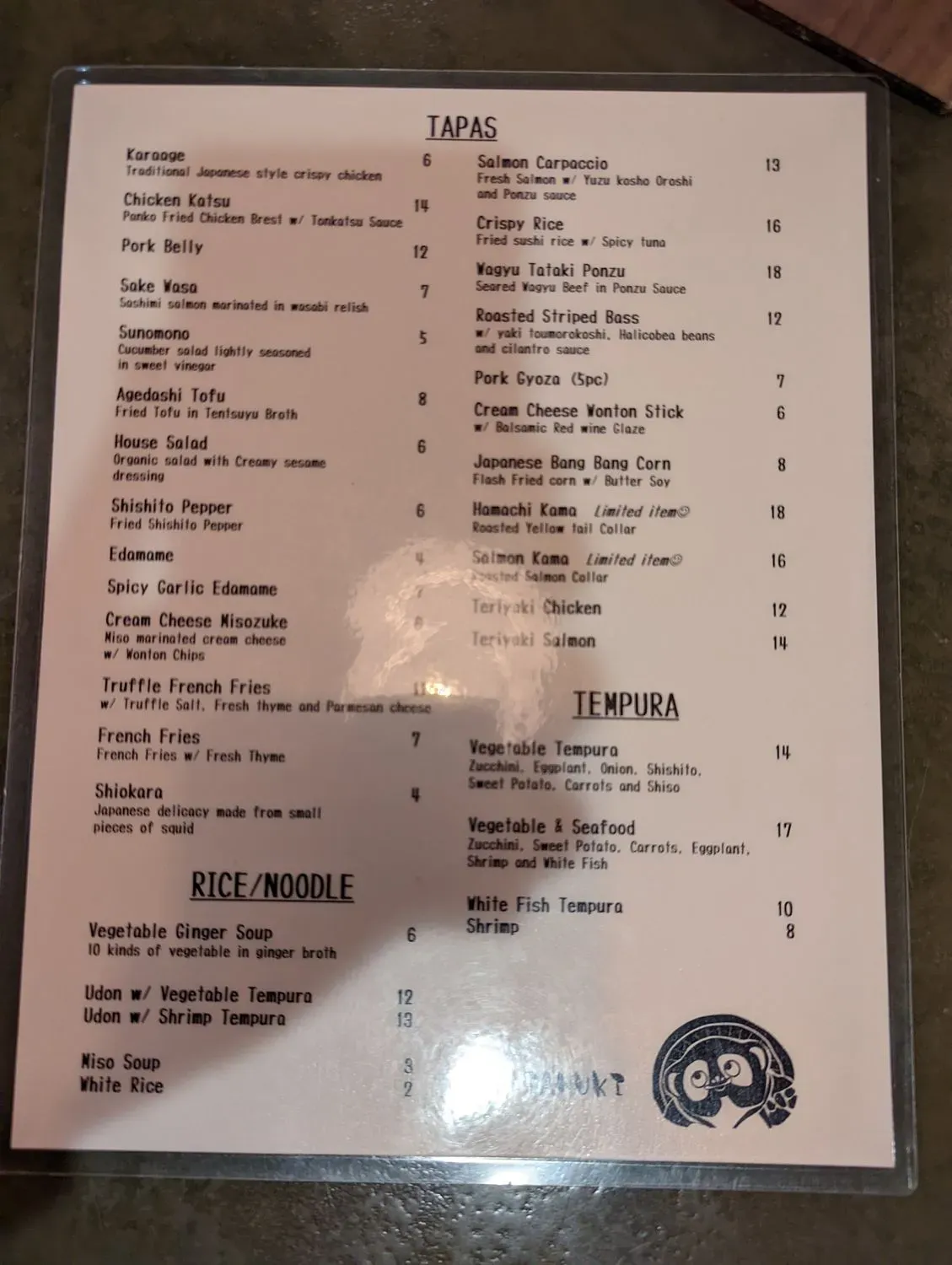 Menu 3