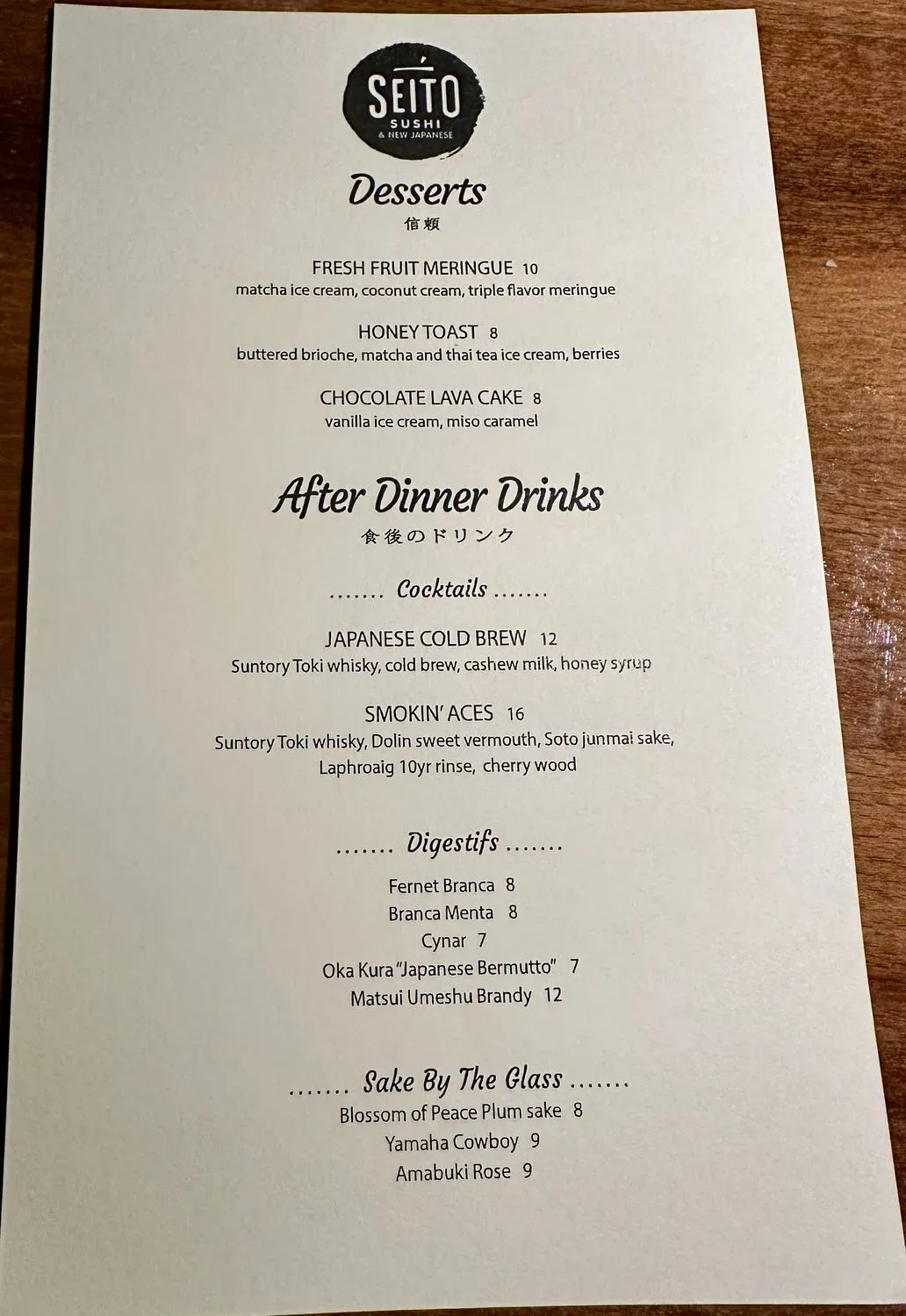 Menu 6