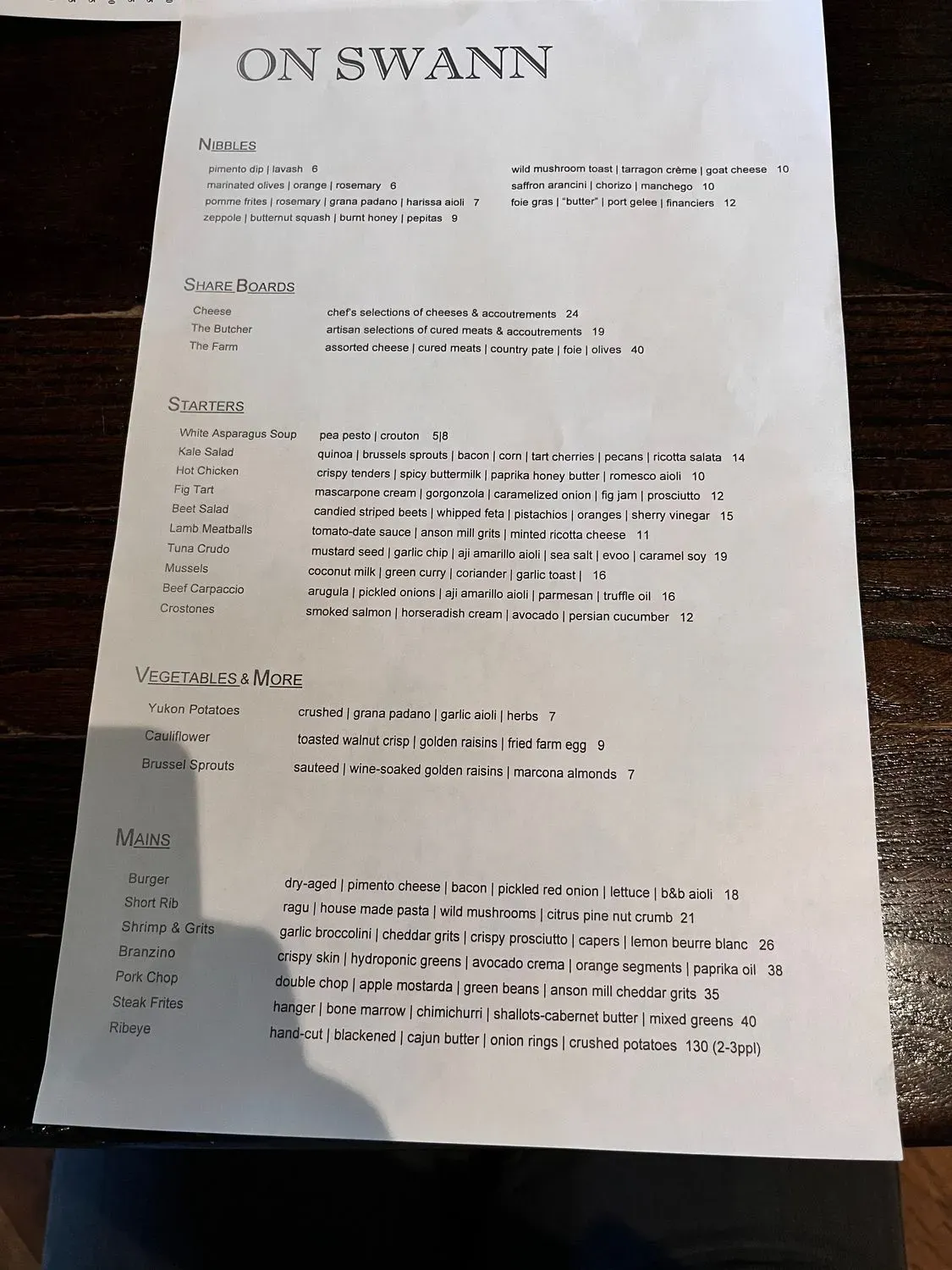 Menu 5