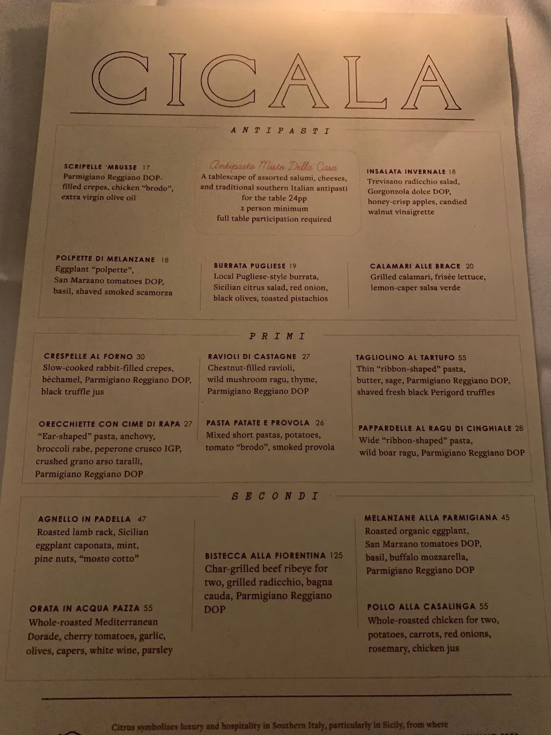 Menu 5