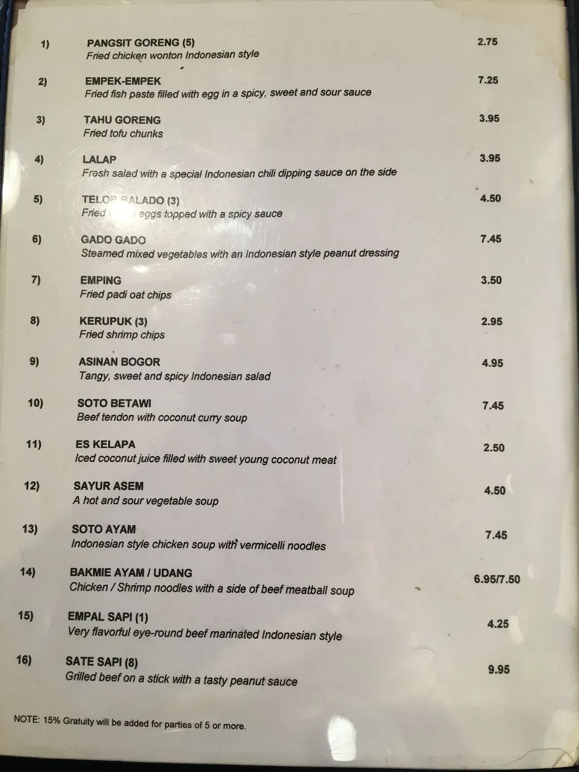 Menu 2