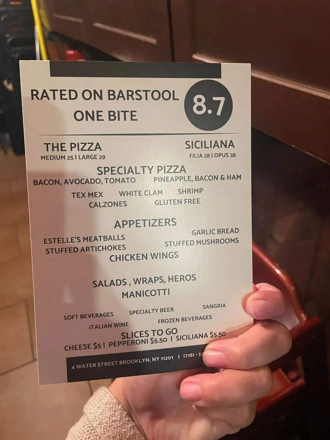 Menu 5