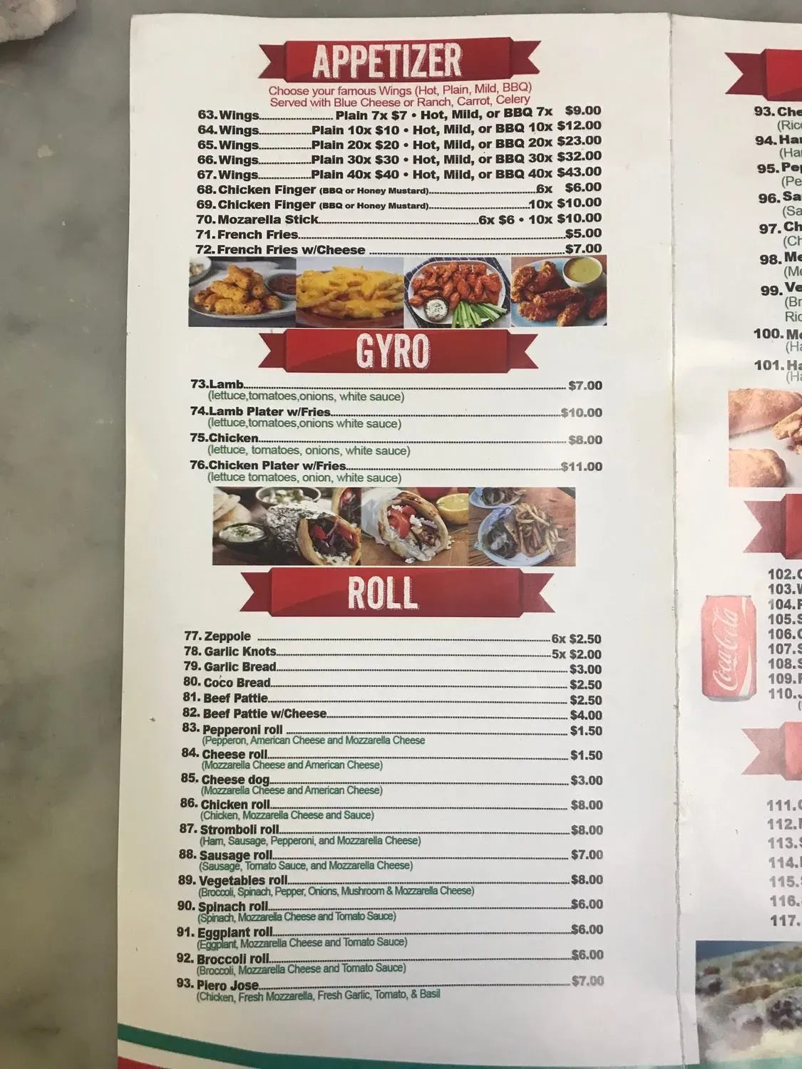 Menu 1