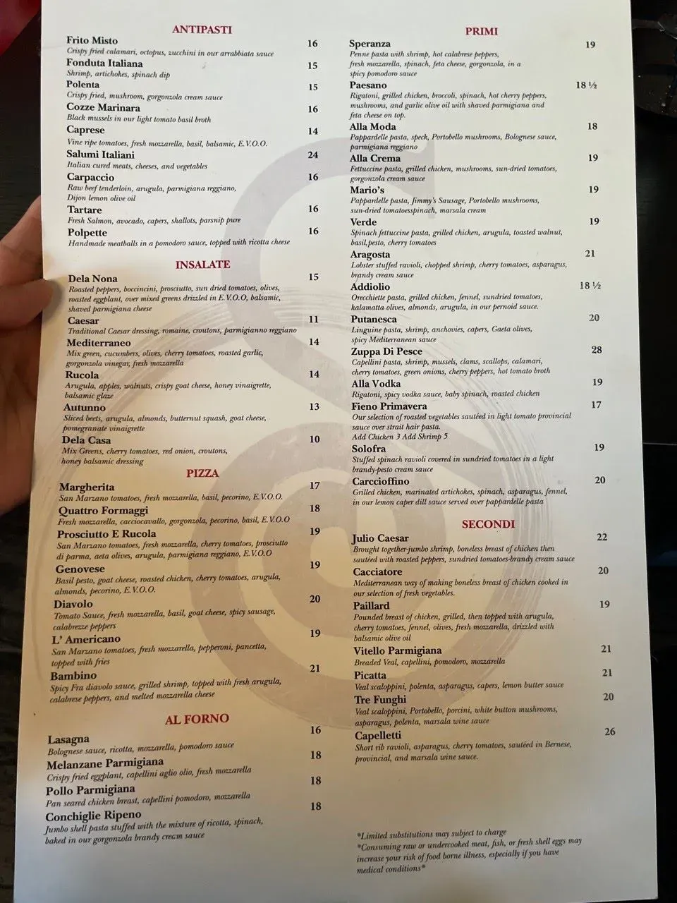 Menu 1