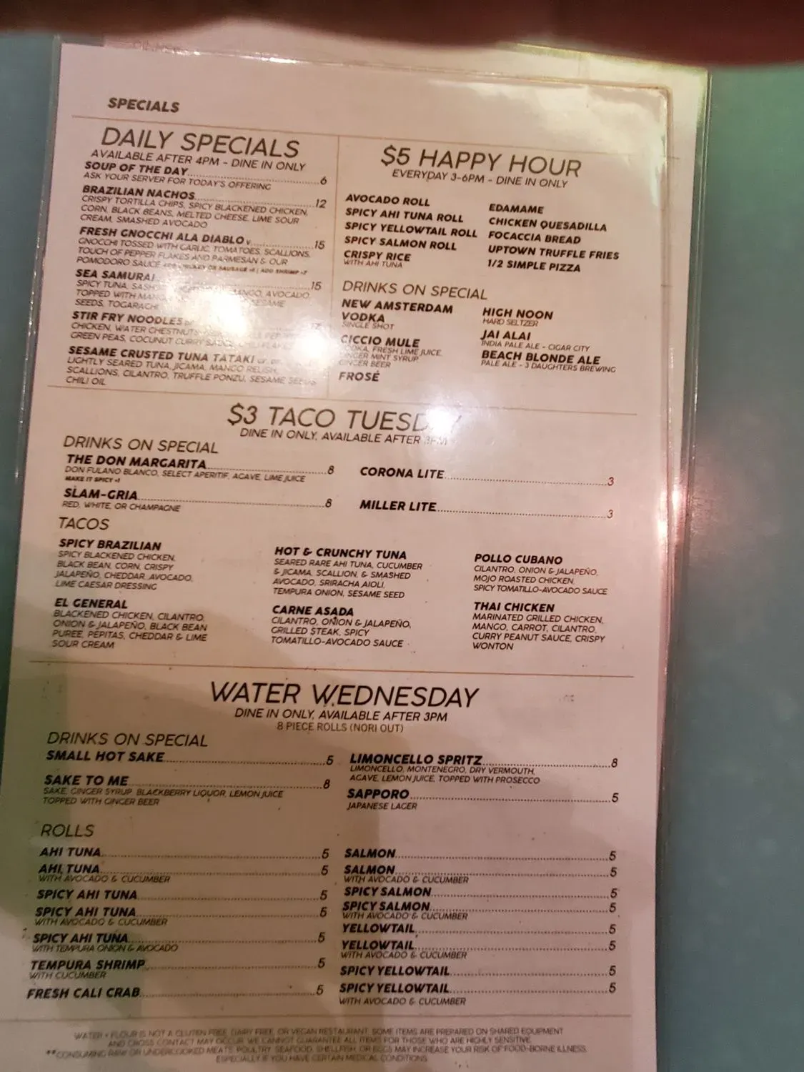 Menu 3