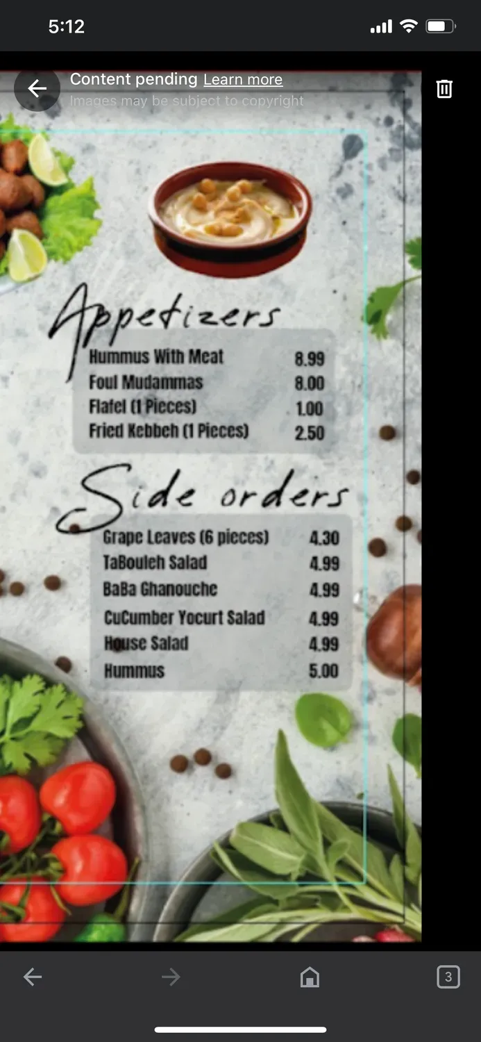 Menu 2