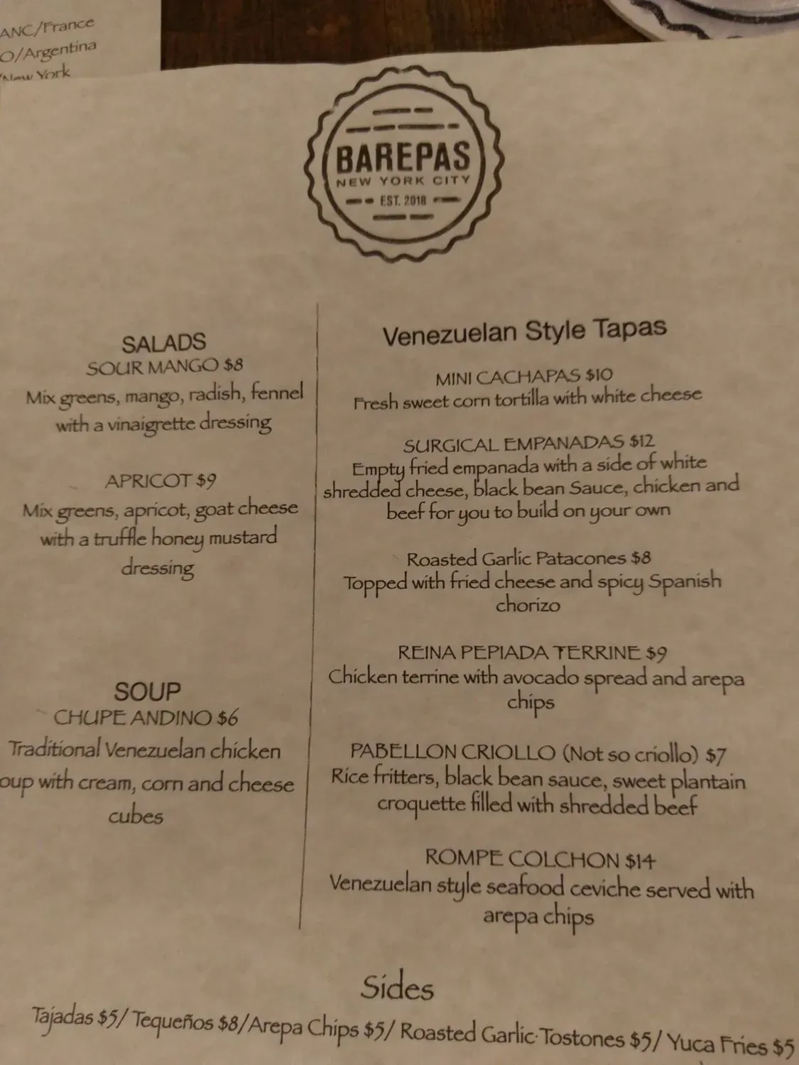 Menu 6