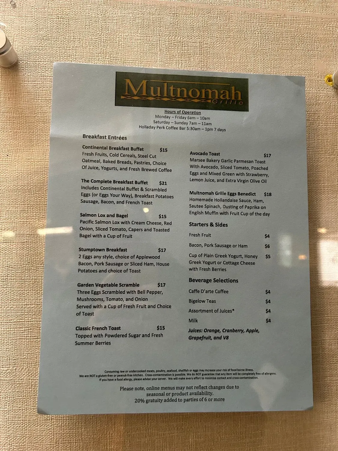 Menu 1