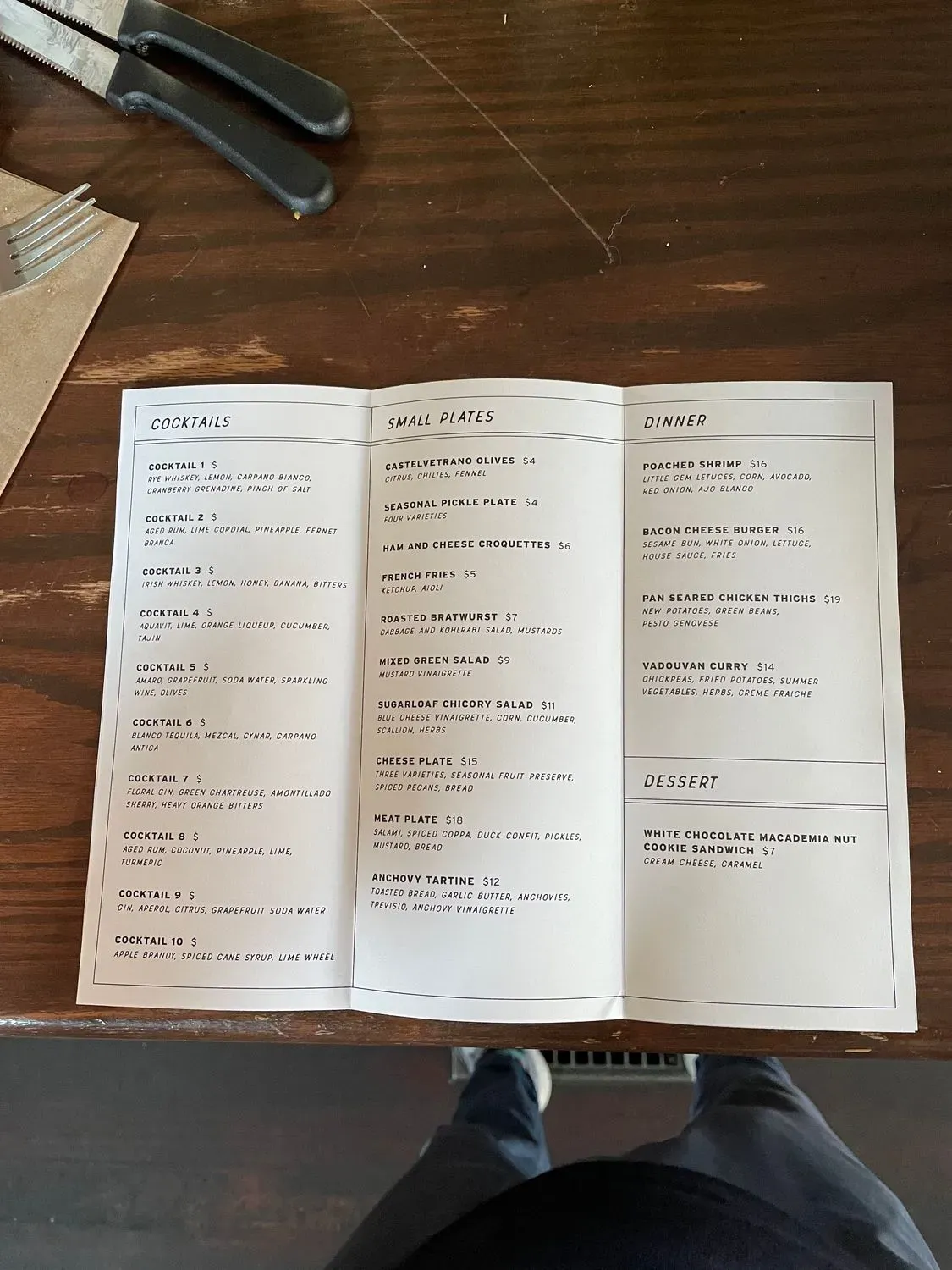 Menu 3