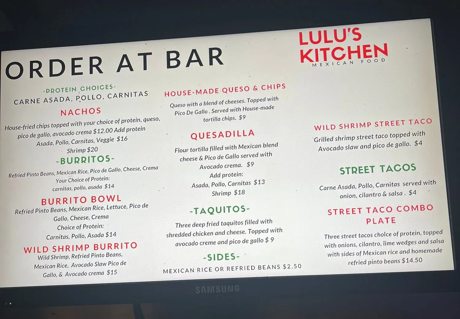 Menu 2