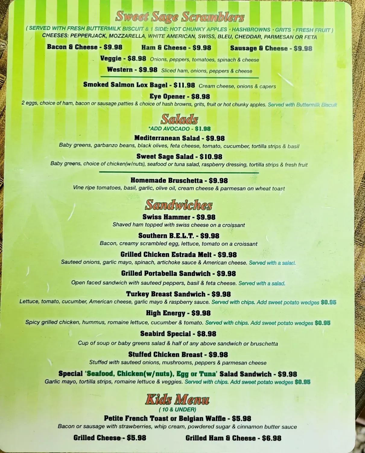 Menu 1