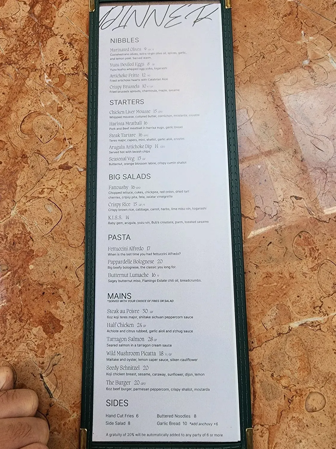 Menu 2