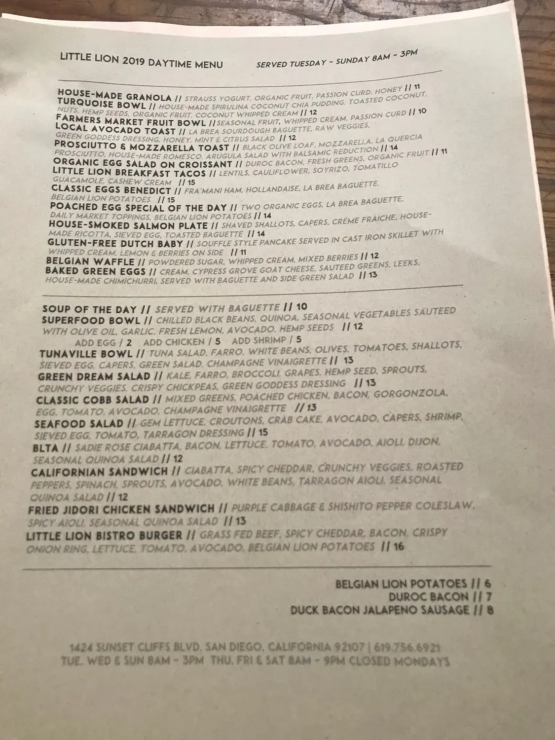 Menu 6