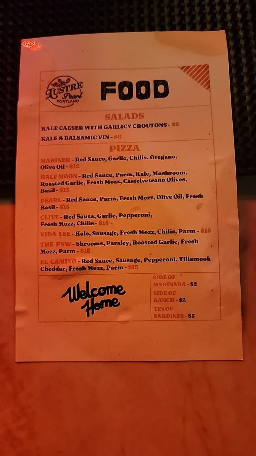 Menu 5