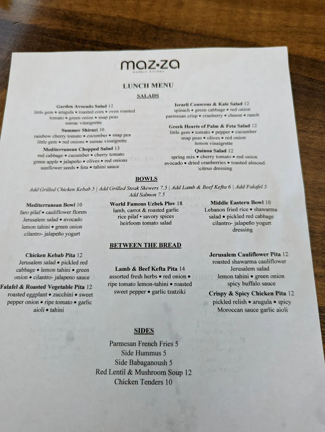 Menu 3