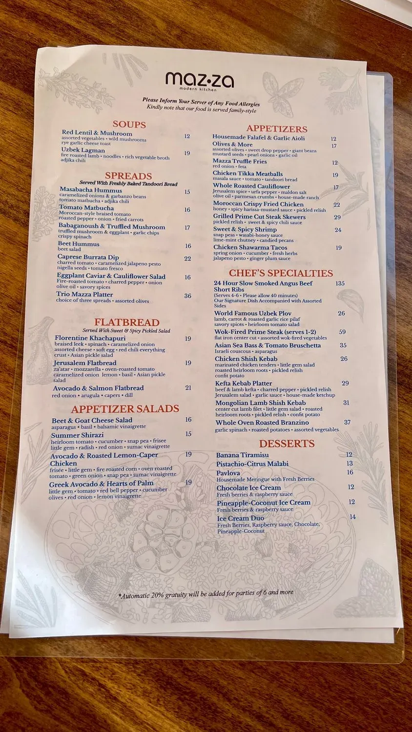 Menu 1