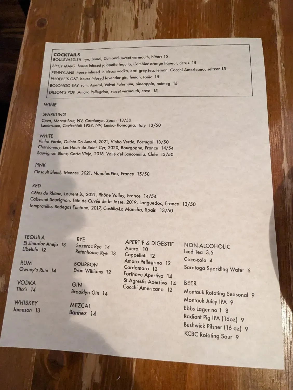 Menu 1