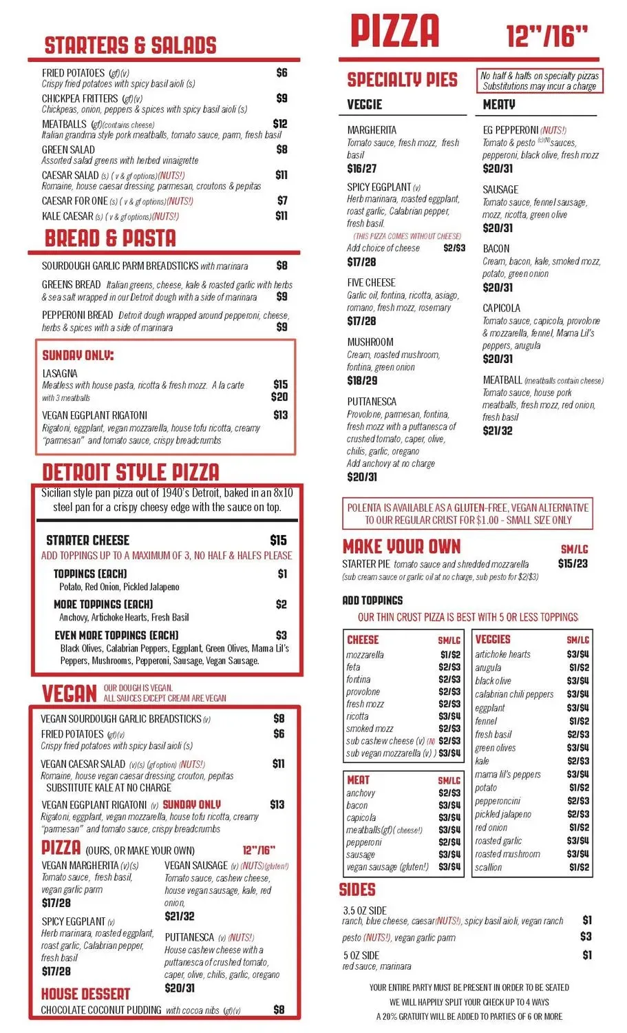 Menu 1