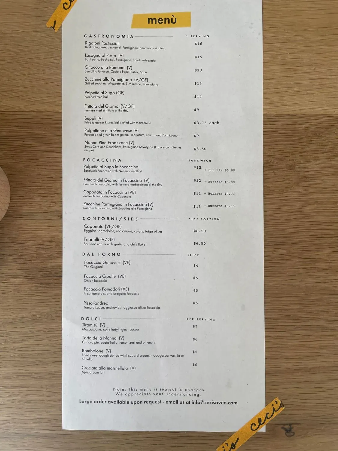 Menu 2