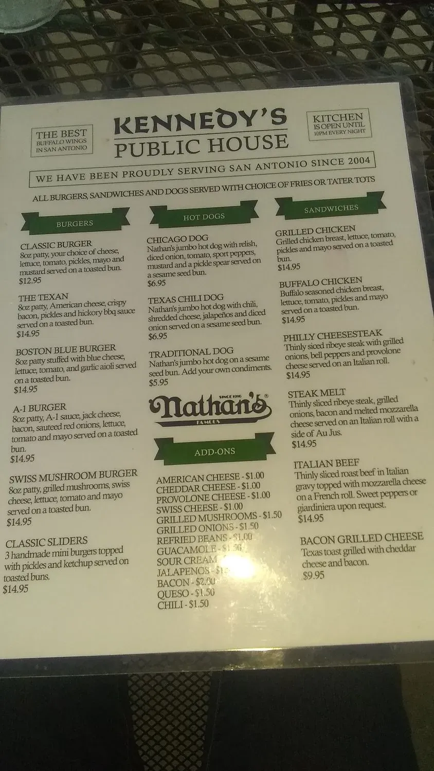 Menu 2