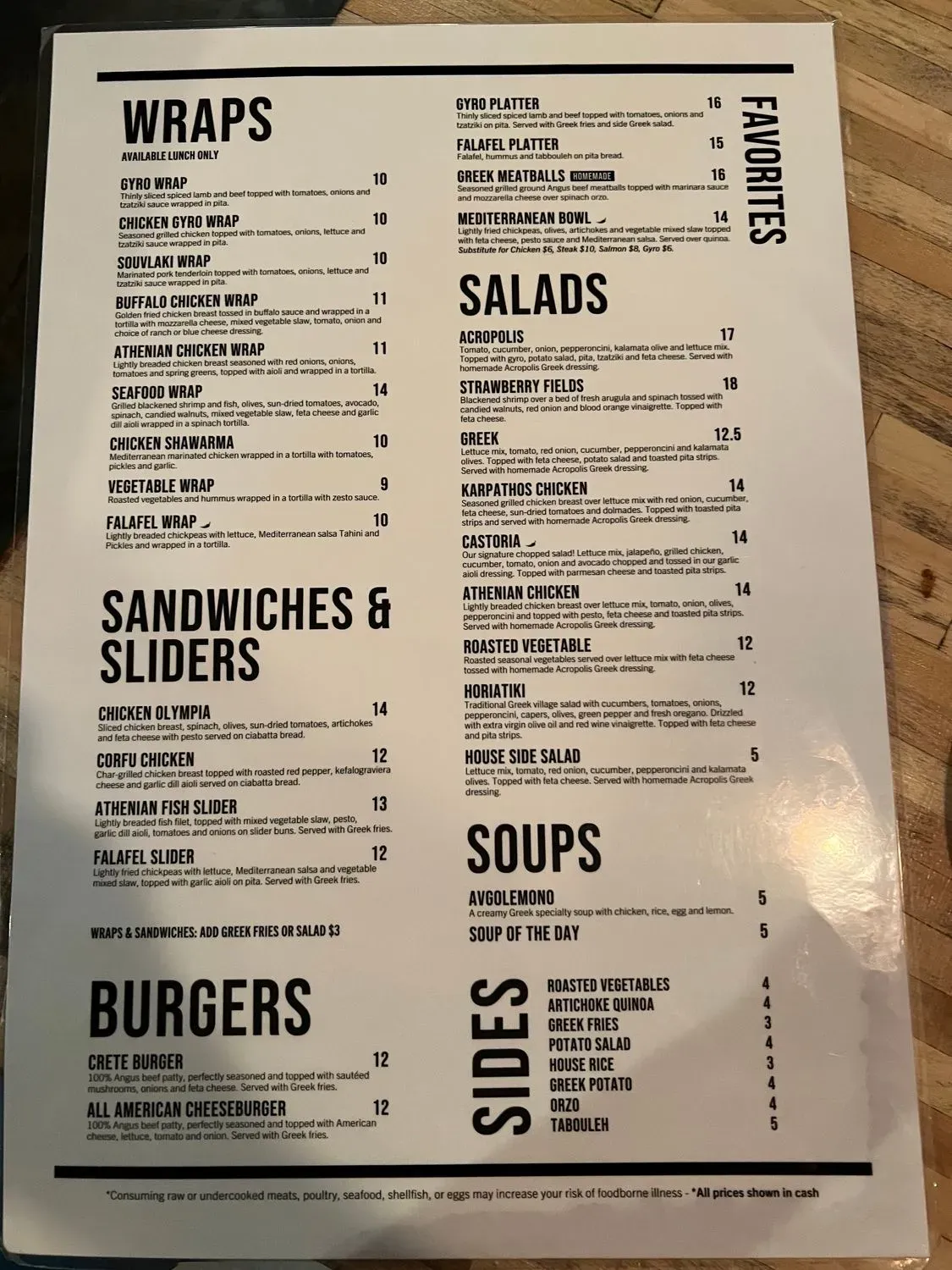 Menu 1