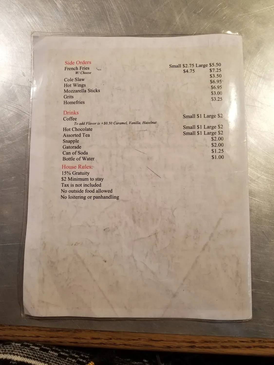 Menu 4