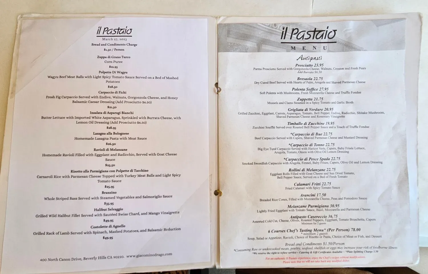 Menu 1