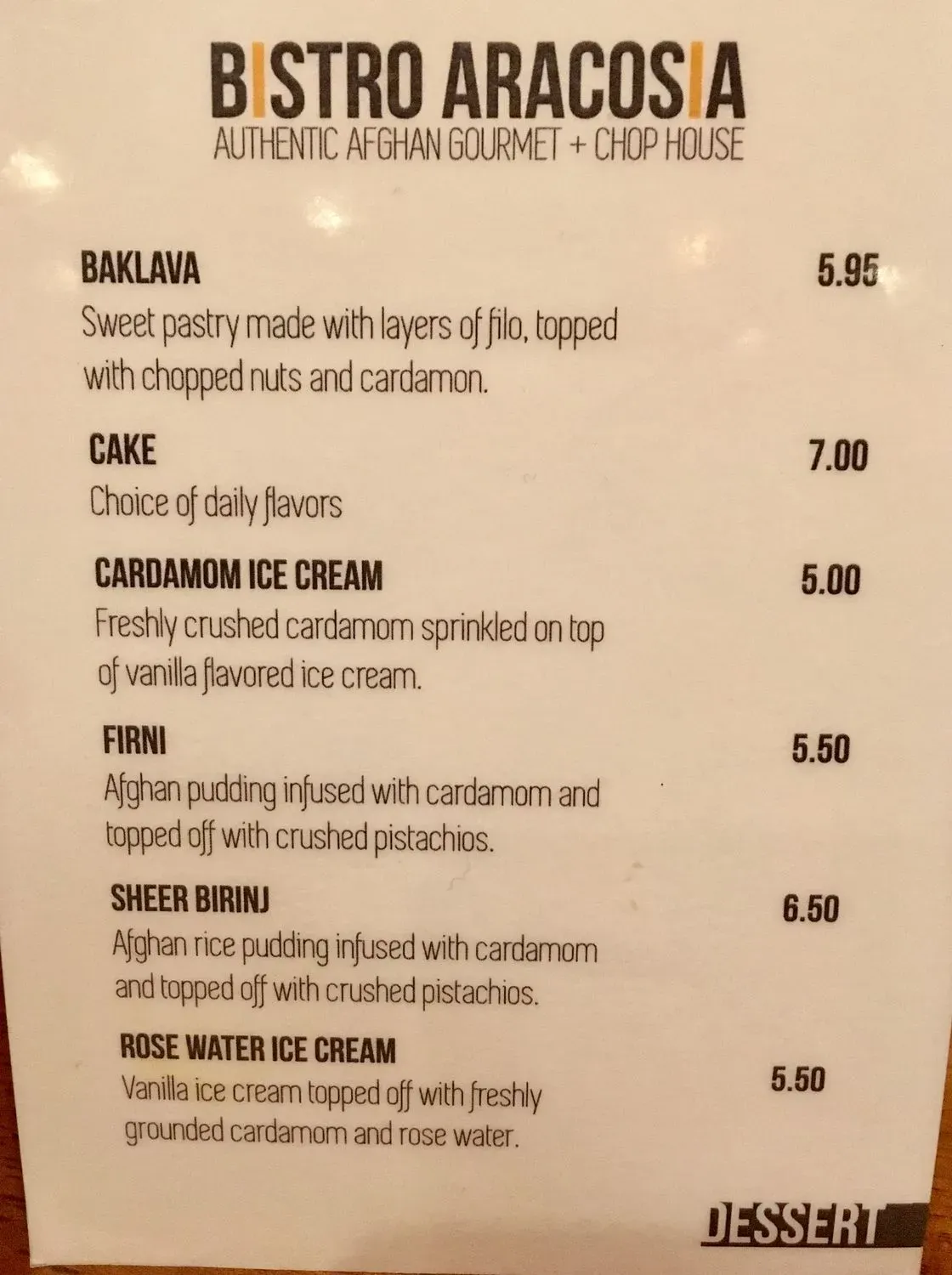 Menu 5