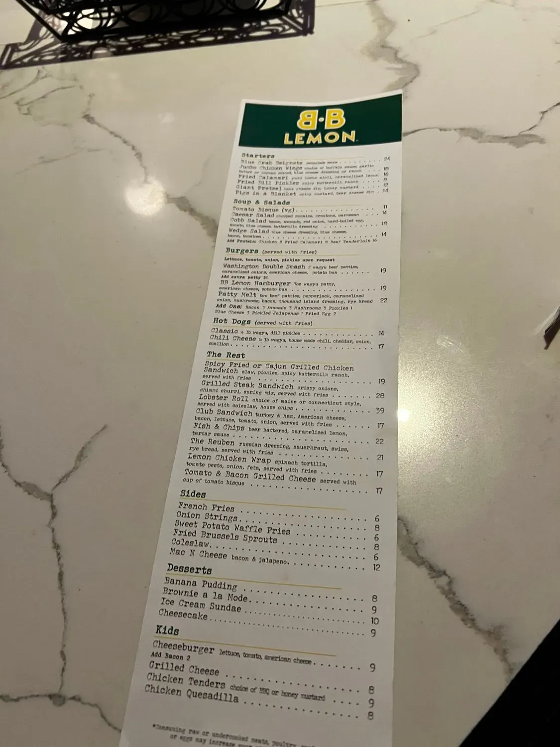 Menu 4