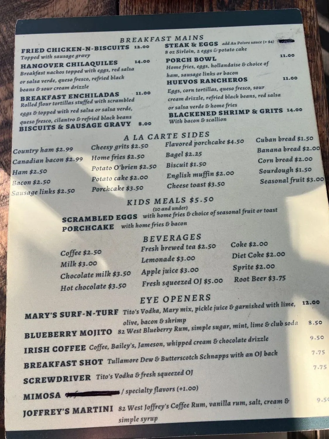 Menu 5