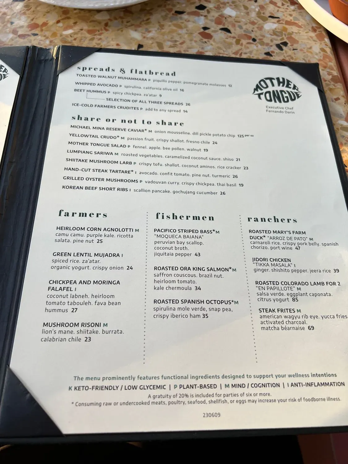 Menu 1