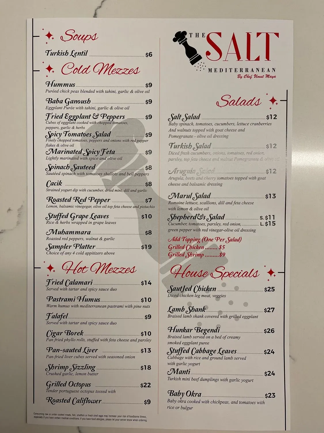 Menu 5