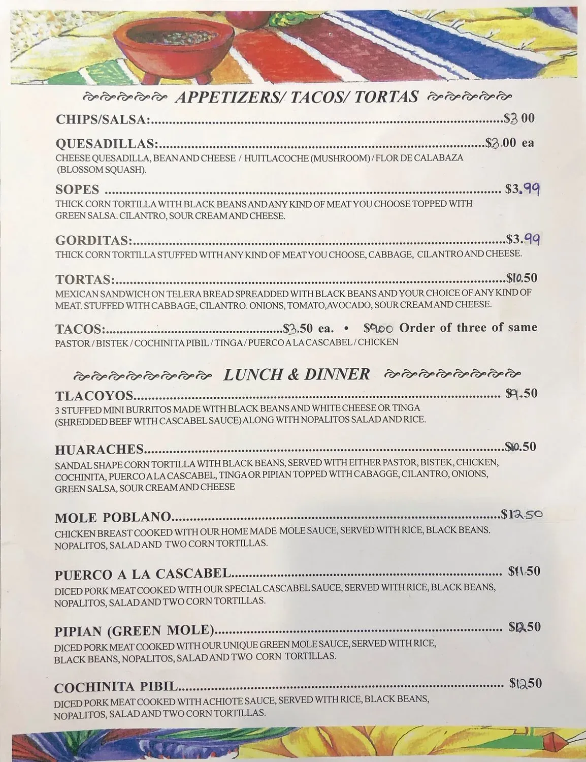 Menu 3