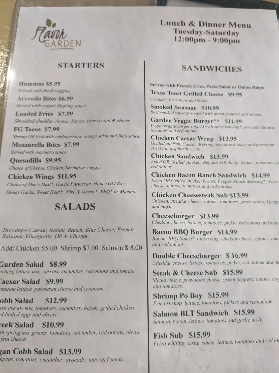 Menu 4