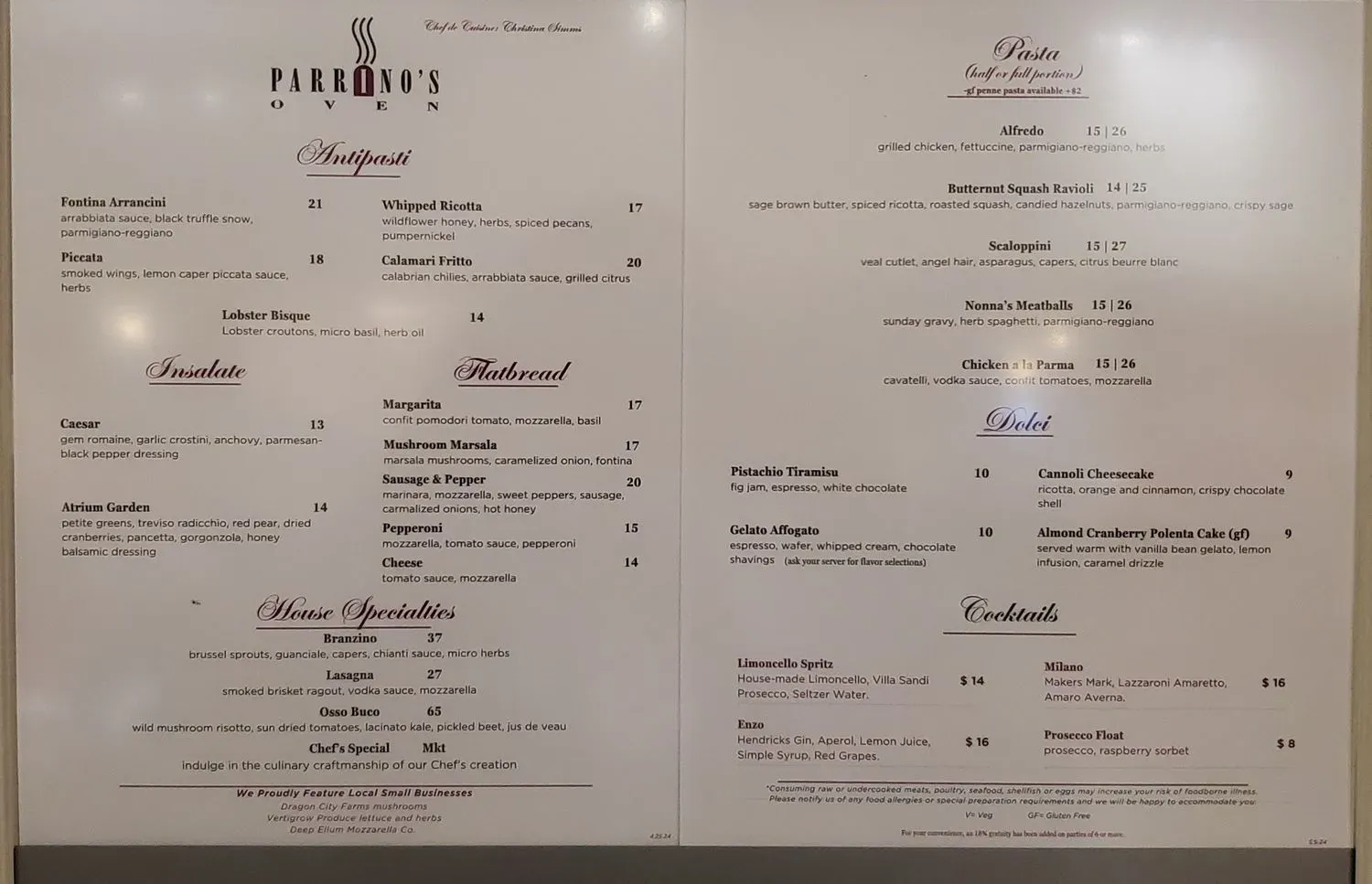 Menu 2