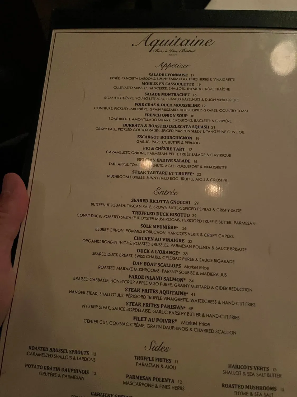 Menu 1