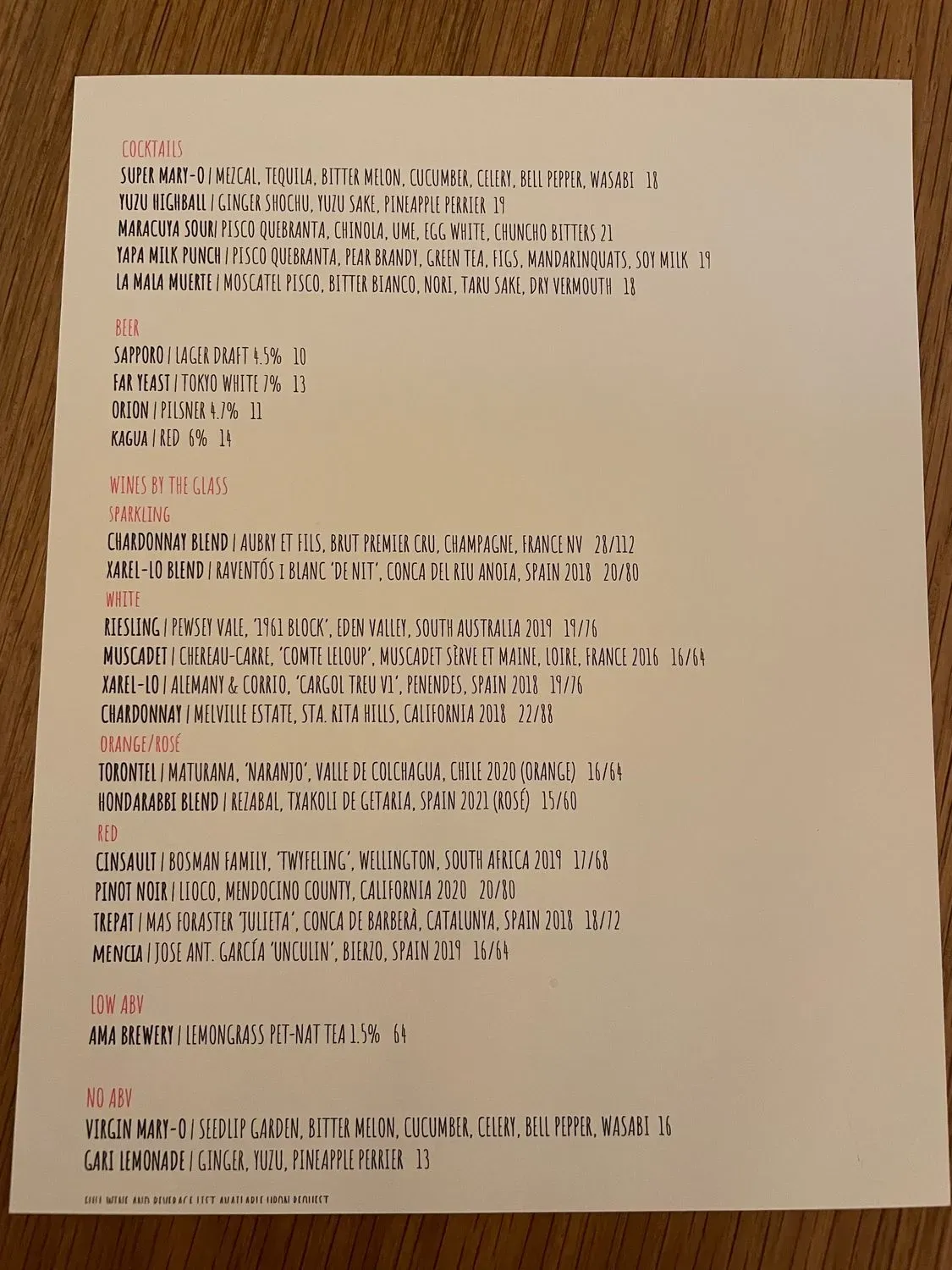 Menu 6