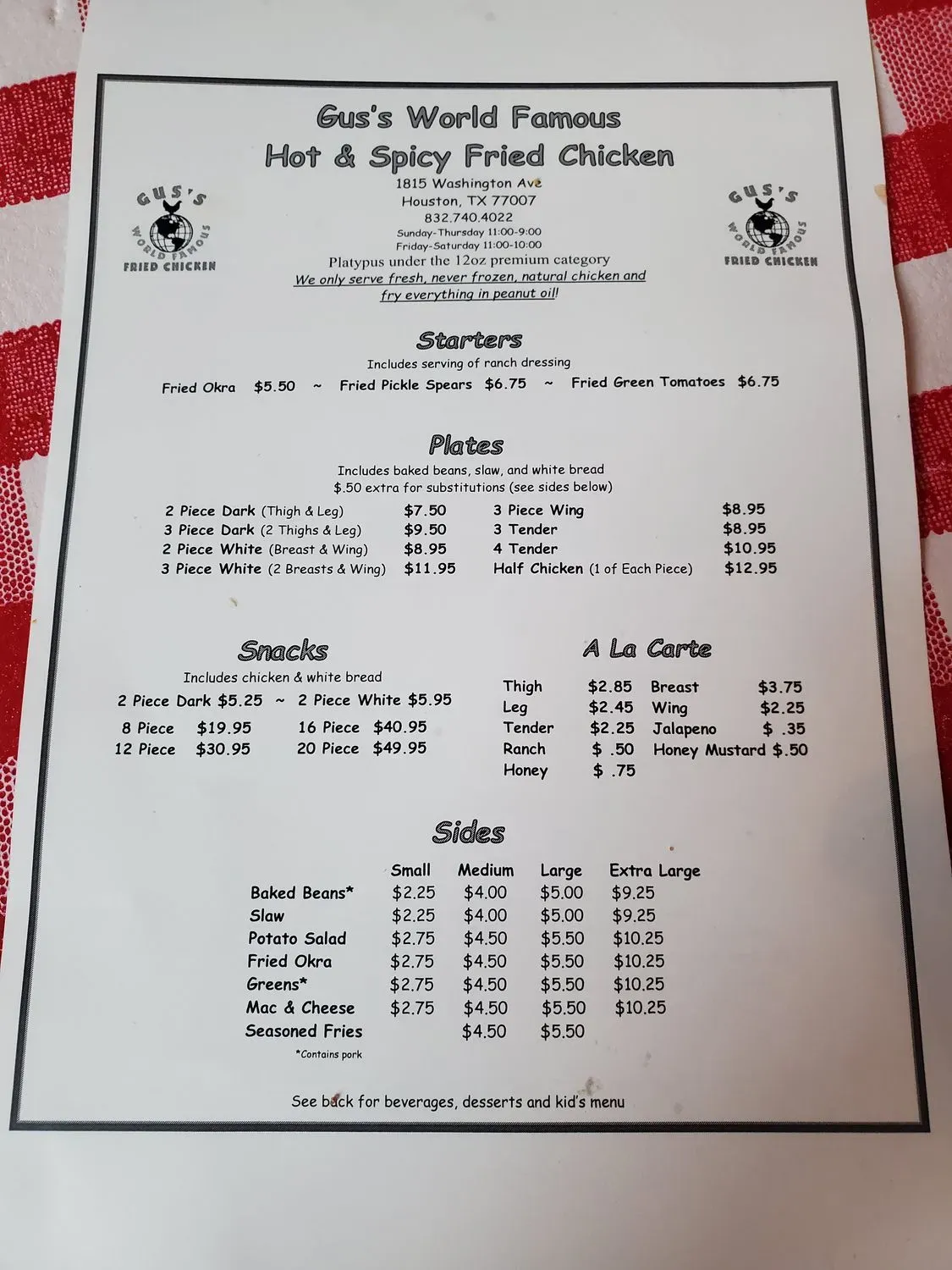 Menu 4